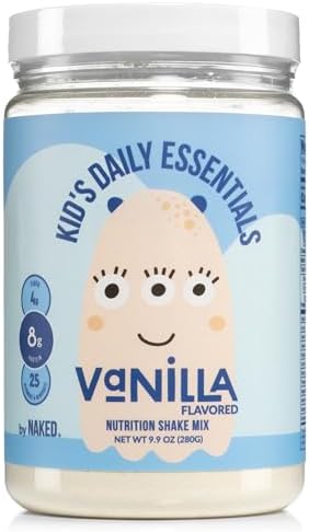 Chocolate Kids Daily Essentials, Kids Protein Shake Made With Organic Milk, 6 Organic Vegetables, 25 Vitamins and Minerals, No Artificial Sweeteners, Flavors, Colors or Preservatives Naked Nutrition