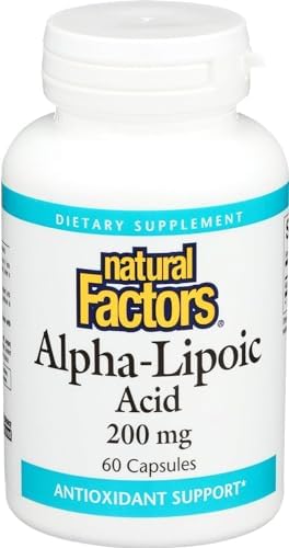 Natural Factors Alpha-lipoic Acid 200mg Capsules, 60-Count Natural Factors