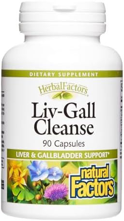 HerbalFactors by Natural Factors, Liv-Gall Cleanse, Supports Liver and Gallbladder Health, 90 capsules Natural Factors