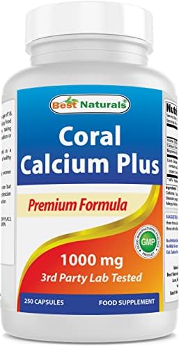 Best Naturals Coral Calcium Plus 1000 mg 250 Capsules Best Naturals