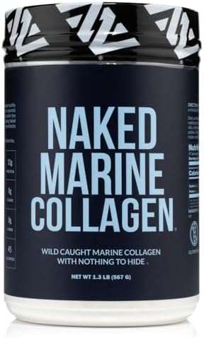 Naked Marine Collagen Peptides Protein Powder - Unflavored - from Wild Caught Cod - Paleo Friendly, Non-GMO, Soy-Free, Gluten-Free - 47 Servings Naked Nutrition