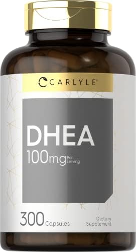 Carlyle DHEA 100mg Supplement | 300 Capsules | for Women and Men | Non-GMO & Gluten Free Carlyle