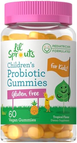 Carlyle Children's Probiotic | 60 Gummies | Tropical Flavor | Vegan, Non-GMO & Gluten Free Supplement | by Lil' Sprouts Carlyle