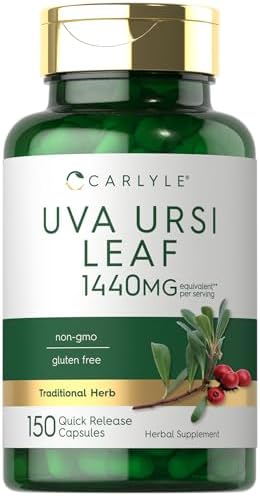 Carlyle Uva Ursi Capsules | 1440mg | 150 Count | Herbal Leaf Extract | Non-GMO | Gluten Free Supplement Carlyle