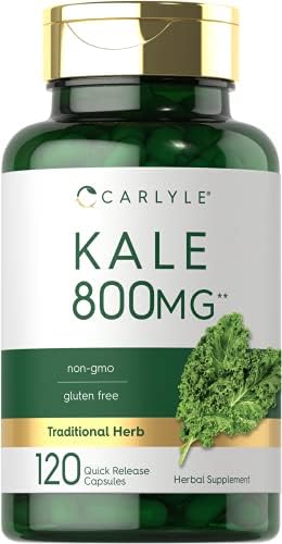 Carlyle Kale Extract 800mg | 120 Capsules | Non-GMO and Gluten Free Carlyle