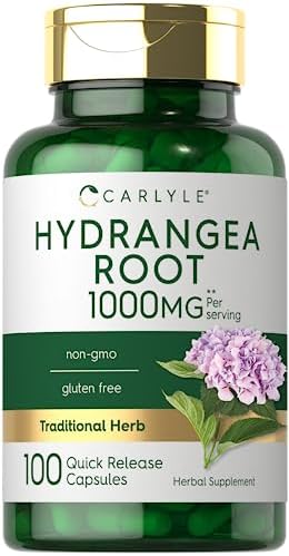 Carlyle Hydrangea Root Capsules | 1,000mg | 100 Count | Non-GMO, Gluten Free Extract Carlyle