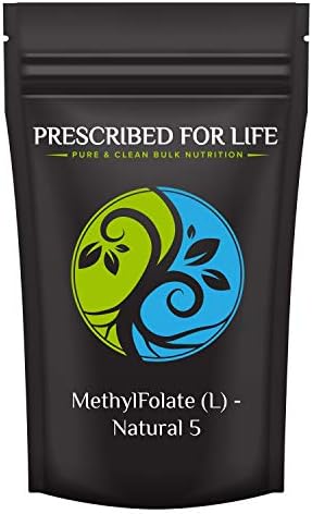 Prescribed For Life Methyl Folate Powder | Bioavailable Folic Acid to Support Brain Health | Pure Powdered Vitamin B9 Folate Supplement for Women & Men (0.5 oz / 14 g) Prescribed For Life