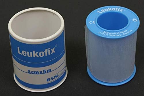 Leukofix Transparent Adhesive Tape 5 cm x 5 m 1 Count (5cm X 5m 2inch X 5.46 Yard) Bsn