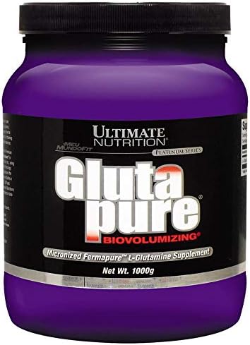 Ultimate Nutrition Glutapure 5000mg Biovolumizing, Muscle Recovery Supplements with L-Glutamine, Amino Acid Powder for Immune Function, 1000g Powder, 200 Servings Ultimate Nutrition