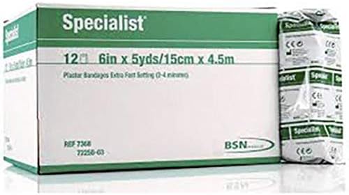 BSN - 72591 Specialist Plaster Bandages, Extra Fast, 3" x 3 Yards, Box of 12 Bsn