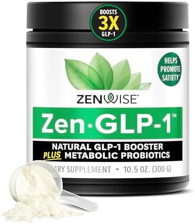 Zenwise Health ZenGLP-1™ - Natural GLP1 with Probiotic for Women & Men + Metabolic Probiotics to Help Control Hunger & Cravings and Support Digestive Health - GLP-1 Supplement Support, 15-Day Serving Zenwise Health