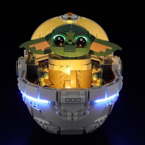 LIGHTAILING Light for Lego-75403 Grogu with Hover-Pram - Led Lighting Kit Compatible with Lego Building Blocks Model - NOT Included The Model Set Lightailing