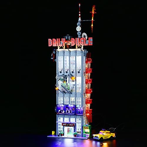 LIGHTAILING Light Set for Daily Bugle Building Blocks Model - Led Light kit Compatible with Lego 76178 - Not Include The Model Lightailing