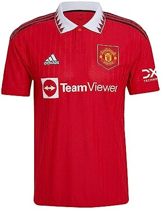 Футболка-джерси adidas Manchester United 22/23 для выездных матчей с логотипом, из переработанного полиэстера, отводящая влагу Adidas