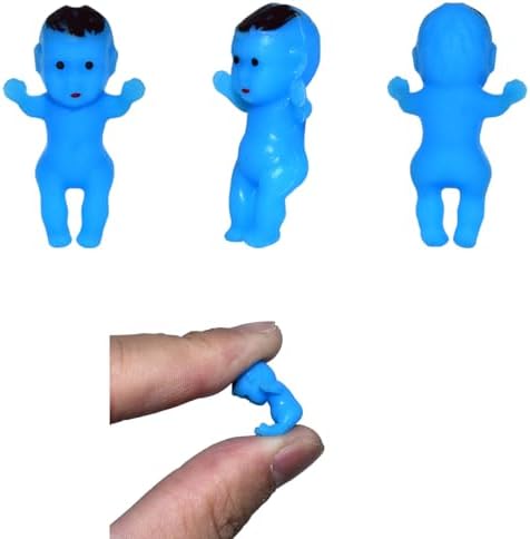 1" King Cake Babies Soft Mini Plastic Babies for Baby Shower Ice Cube Game Party Favor Decorations BCQLI