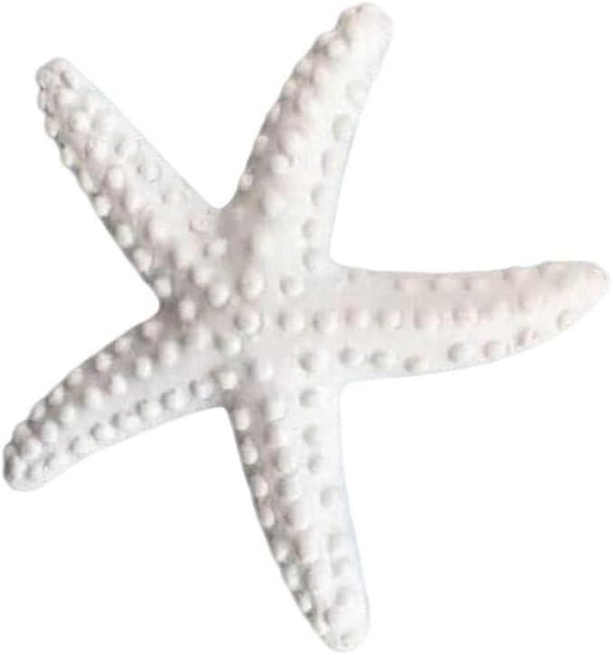 1Pc White Resin Ocean Beach Starfish Natural Seashell Starfish Ornaments for Wedding Decor Beach Theme Party Home DIY Craft Fish Tank Holiday Decoration, Vase Filler, Home and Kitchen Junfamilee