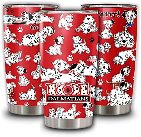 Insulated Tumbler Stainless Steel 101 Coffee Dalmatians Bottle Dog Travel Cup Vacuum Mug Tea 20 Oz Tumblers Gifts For Father's Mother's Day Birthday Christmas Presents MARKUSA