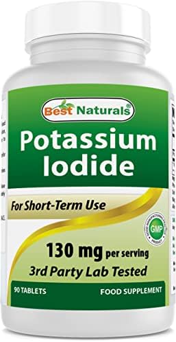 Best Naturals Potassium Iodide 130 mg per Serving - Dietary Supplement, 90 Tablets (1) Best Naturals