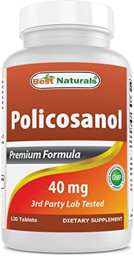 Best Naturals Policosanol 40mg 120 Tablets - Promotes Healthy Cardiovascular Function* Best Naturals