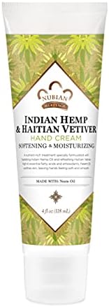 Nubian Heritage Hand CRM,Indian Hemp, 4 OZ Nubian Heritage