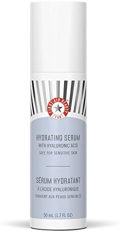 First Aid Beauty - Hydrating Serum with Hyaluronic Acid, Provides 24 Hours of Hydration, Lightweight Formula with Squalane & Colloidal Oatmeal, Safe for Sensitive Skin, 1.7 oz First Aid Beauty