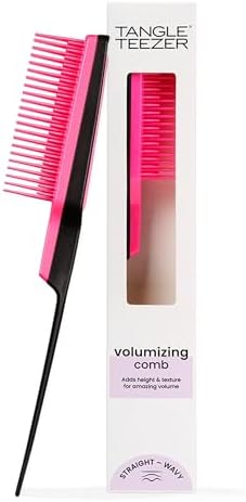 Tangle Teezer Ultimate Teaser Back Combing Brush, Adds Texture and Volume, for All Hair Types, Pink Embrace Tangle Teezer