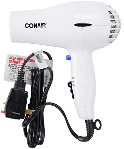 Hairdryer,Handheld,White,1600 Watts Conair