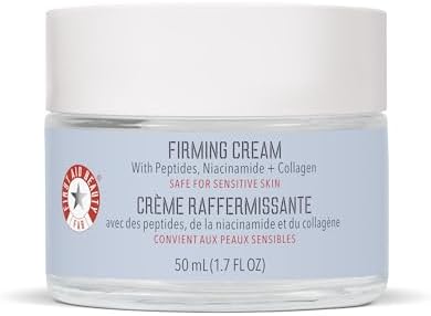 First Aid Beauty Firming Collagen Cream with Collagen, Peptides and Niacinamide – Day + Night Anti-Aging Face Moisturizer – 1.7 fl oz First Aid Beauty