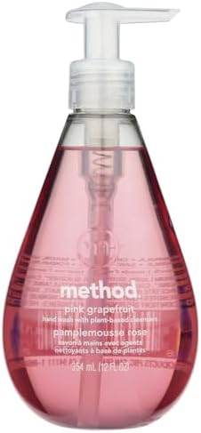 Method Hand Wash Grapefruit Liquid Bottle 12 Oz Pink Method