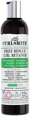 CURLSMITH - Frizz Rescue Curl Retainer, Jelly Hair Styler, Non-Sticky, Frizz Control, Humidity Protection, For All Curl Types, Vegan, 237ml/8 fl oz Curlsmith