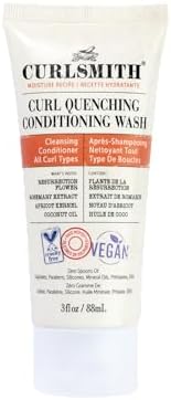 CURLSMITH - Curl Quenching Conditioning Wash - Vegan Cowash 2 in 1 Conditioner and Shampoo for Wavy, Curly and Coily Hair (3oz) Curlsmith