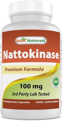 Best Naturals Nattokinase, 2000 FU, 100 Mg, 90 Vegetarian Capsules Best Naturals