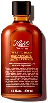 Kiehl's Ferulic Brew Antioxidant Facial Treatment with Lactic Acid, Face Toner for Dull Skin, Boosts Glow, Smooths Skin Texture, Reduces Fine Lines, with Squalane & AHAs Kiehl's