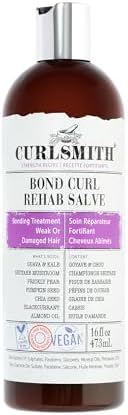 CURLSMITH - Bond Curl Rehab Salve, Bond Building Strength Treatment for Weak, Damaged Hair (16 fl oz) Curlsmith