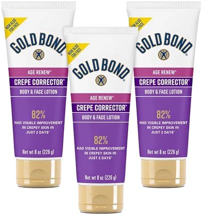 Gold Bond Age Renew Crepe Corrector Body Lotion, Replenishing & Smoothing Formula, 8 oz. (Pack of 3) Gold Bond