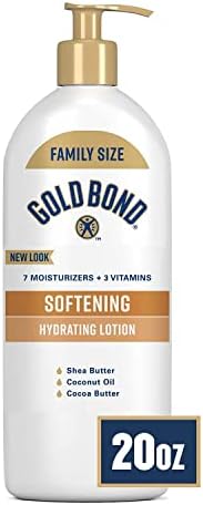 Gold Bond Softening Hydrating Lotion, 20 oz., With Shea Butter for Rough & Dry Skin Gold Bond