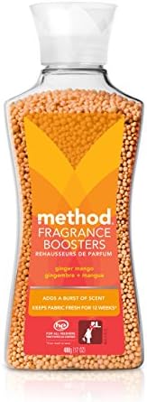 Method Fragrance Booster, Ginger Mango, Keeps Clothes Fresh For Up to 12 weeks, 14.8 Ounces (Pack of 6) Method