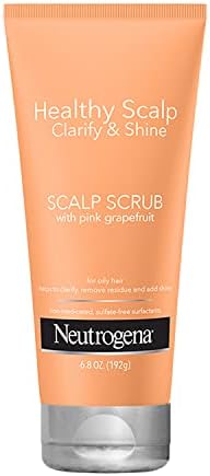 Healthy Scalp Clarify and Shine Scalp Scrub with Pink Grapefruit, for Exfoliating, Clarifying, Cleaner Hair, Hair Mask, Vitamin C Neutrogena