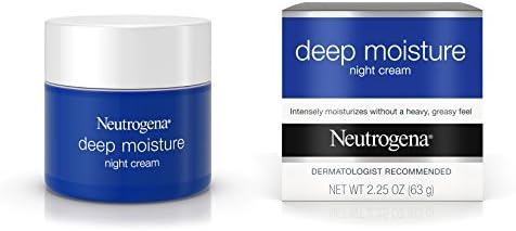 Neutrogena Deep Moisture Night Cream with Glycerin & Vitamin D3, Facial Moisturizer for Dry Skin with Shea butter, Glycerin, Vitamin D3, Non Greasy & Non Comedogenic, 2.25 oz Neutrogena