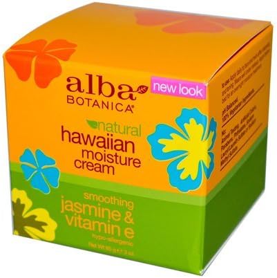 Alba Botanica Hawaiian Moisture Cream, Soothing Jasmine and Vitamin E, 3 Ounce Alba Botanica