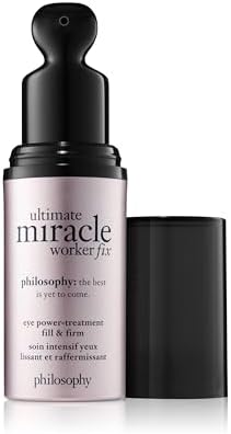 philosophy ultimate miracle worker eye power treatment fill & firm eye cream-with retinol, soy extract & sodium hyaluronate creates a notably smoother and more youthful-looking appearance -0.5 fl oz. philosophy