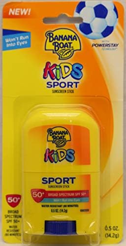 Banana Boat Spf#50+ Kids Sport Stick 0.5 Ounce (14ml) (3 Pack) Banana Boat