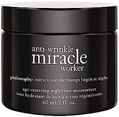 philosophy anti-wrinkle miracle worker line-correcting overnight cream face moisturizer - with vitamin C & hyaluronic acid - counteracts stress-induced damage for smoother skin - 2 fl oz. philosophy