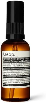 Aesop Moroccan Neroli Shaving Serum | Razor Bump Treatment | Smooth Shaving Serum | Calms & Softens Skin with Hydrating Botanicals | Paraben-Free, Cruelty-Free & Vegan Formula for Men & Women | 2 oz Aesop