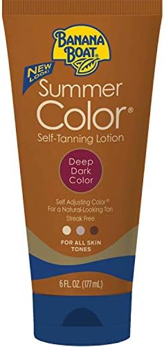 Summer Color Self Tanning Lotion - Deep Dark Color, 6 Ounces each (Value Pack of 4) Banana Boat