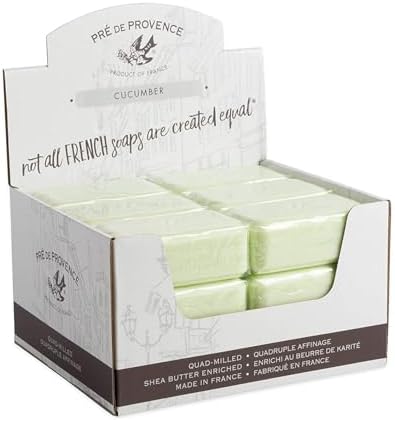 Pre de Provence 150g Soap, Case of 18 - Cucumber Pré de Provence