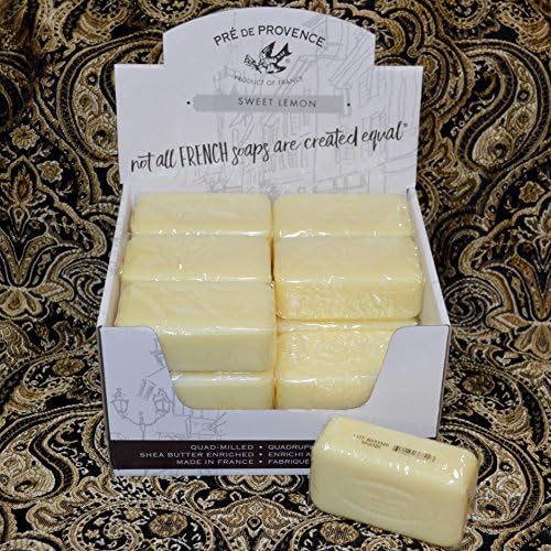 Pre de Provence Case of 18 SWEET LEMON scent 150 gram shea butter large soap bars Pré de Provence