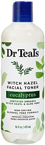 Teal’s Witch Hazel Facial Toner, Eucalyptus & Aloe Vera, 16 fl. oz. Dr. Teal's