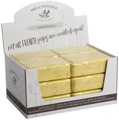 Pre de Provence 250g Soap Bar, Case of 12 - Lemongrass Pré de Provence