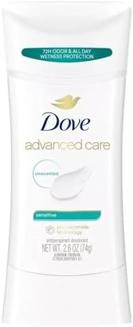 Dove Deodorant 2.6 Ounce Adv Care Anti-Perspirant Sensitive (76ml) (6 Pack) Dove